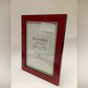 Natalini Red Picture Frame Fits 5" x 7" Photo Overall 6-1/2" x 8-1/2"